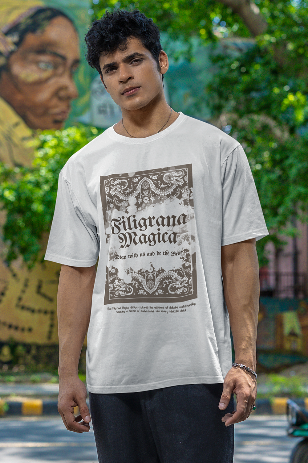 FILIGRANA MAGICA OVERSIZED T-SHIRT | Unisex | Rodeo Vol.1 | Caliber Wardrobe