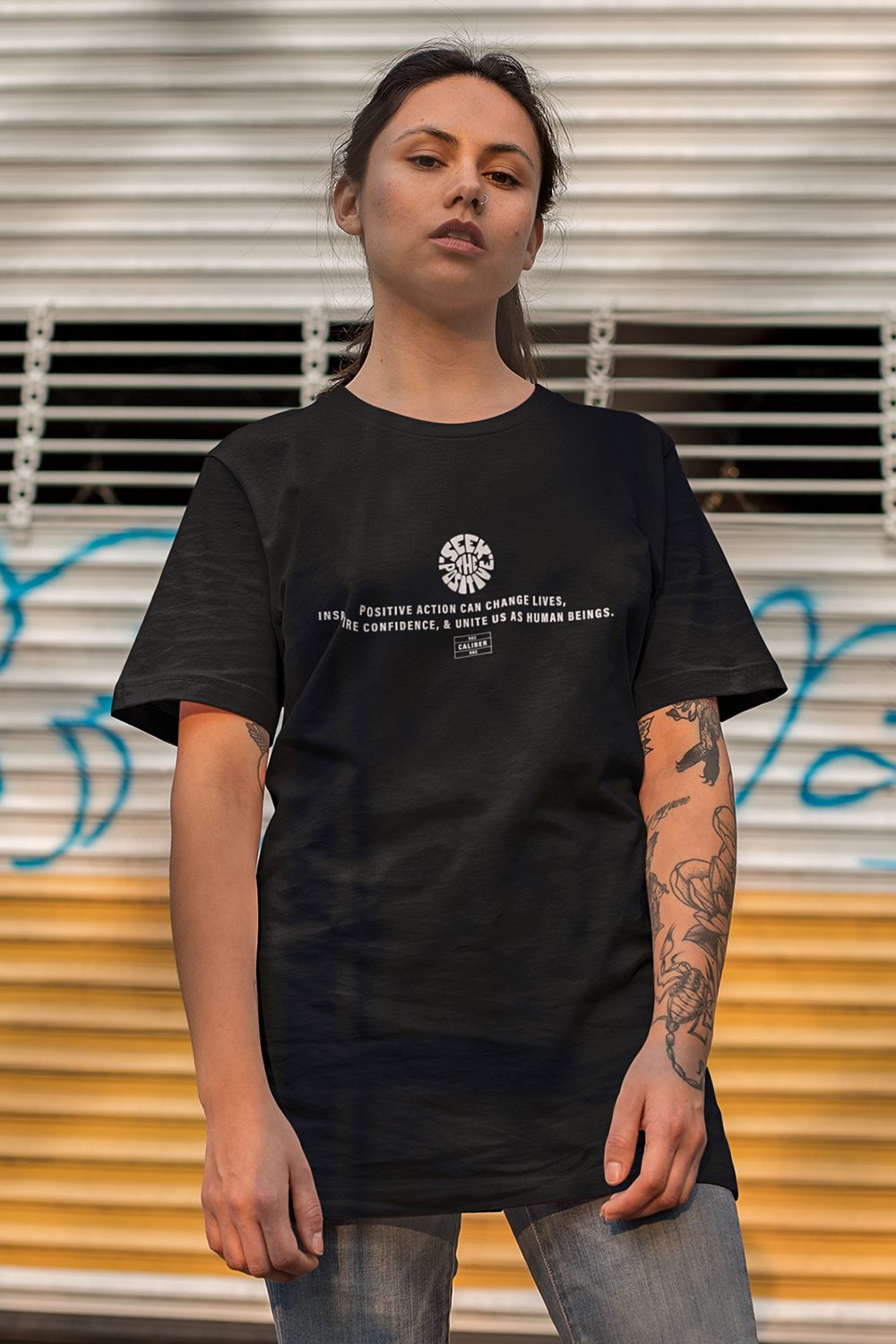 SEEK THE POSITIVE OVERSIZED T-SHIRT | Women | Rodeo Vol.1 | Caliber Wardrobe